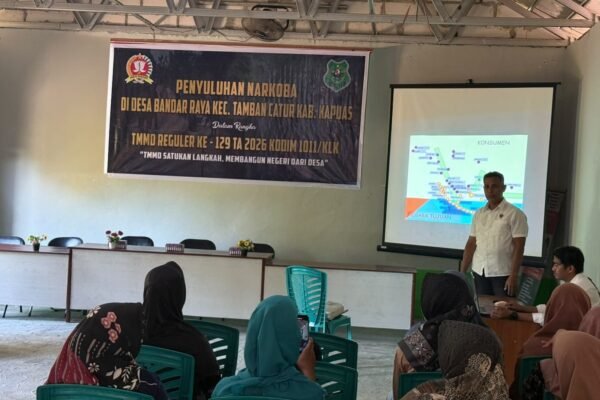 Polres Kapuas dan Kodim 1011/Klk Gelar Penyuluhan Narkoba Dalam Rangka TMMD Reguler Ke-129 TA 2026.