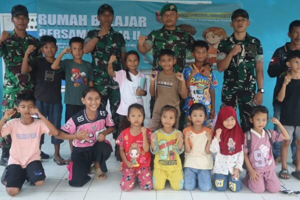 Kehadiran Satgas TMMD Kodim 0911/Nunukan Disambut Anak-anak, Rizki Ingin Belajar Bersama Ceria Digelar Rutin