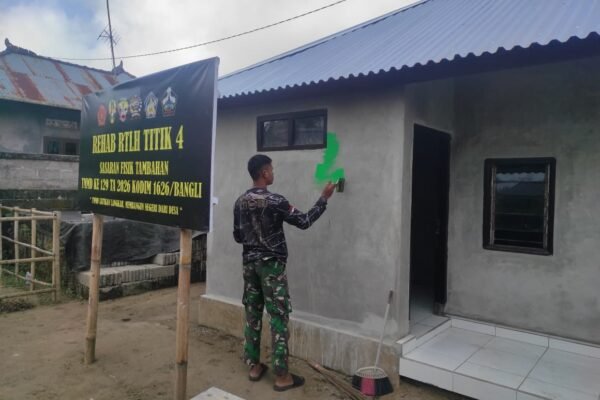 Satgas TMMD Ke-129 Kodim 1626/Bangli Jaga Kualitas hingga Tahap Akhir Rehabilitasi RTLH