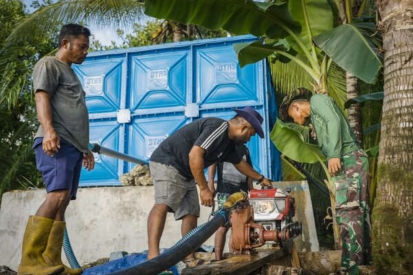 Harapan Masyarakat Terkabul, Satgas TMMD Hadirkan Tempat Wudhu di Masjid Desa Polewali