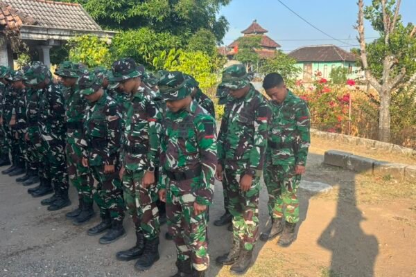 Apel Pagi Satgas TMMD Ke-129 Kodim 0813/Bojonegoro, Dan SSK Tekankan Disiplin dan Kekompakan