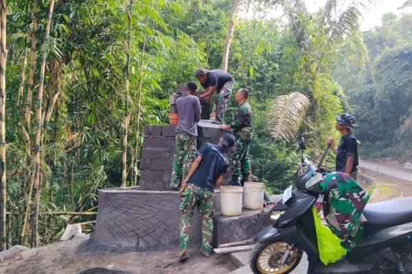 Tugu TMMD Ke-129 Kodim 1626/Bangli Jadi Warisan Semangat Membangun Desa Sekardadi