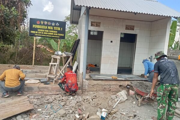 MCK Fasum Hampir Rampung, Satgas TMMD Ke-129 Kodim 1626/Bangli Siapkan Fasilitas untuk Manfaat Jangka Panjang