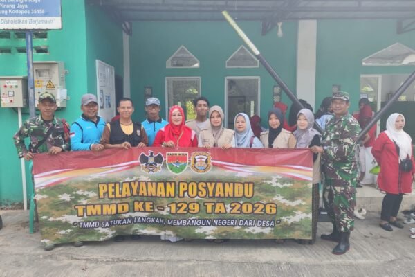 TMMD Hadirkan Posyandu Bersama Mahasiswa KKN, Wujud Sinergi TNI, Kampus, dan Masyarakat