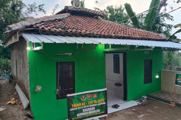 Satgas TMMD Tingkatkan Kualitas Musala demi Kenyamanan Beribadah Masyarakat