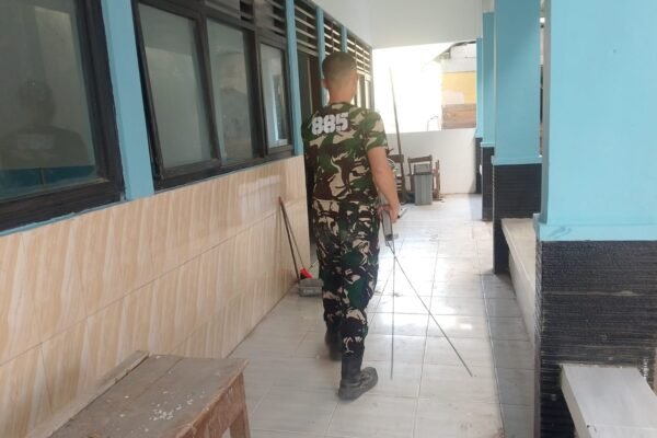 Satgas TMMD Ke-129 Kodim 0813/Bojonegoro Siapkan Material Rehabilitasi SDN Kesongo 1