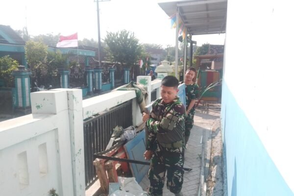 Persiapan Material Dimulai, Satgas TMMD Kodim 0813/Bojonegoro Kebut Rehabilitasi SDN Kesongo 1