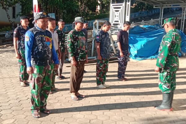 Serma Laode Fajri Pimpin Apel Pagi, Pastikan Kesiapan Satgas TMMD ke-129 Kodim 1407/Bone