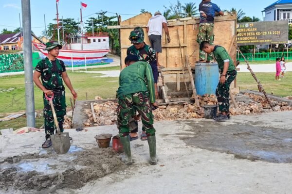 Masyarakat Kompak Dukung Pelaksanaan TMMD Ke-129 di Wilayah Desa Mereka