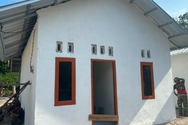 Senyum Ibu Rodiah Makin Lebar, Rumah Impian Hasil TMMD 129 Bangka Segera Ditempati