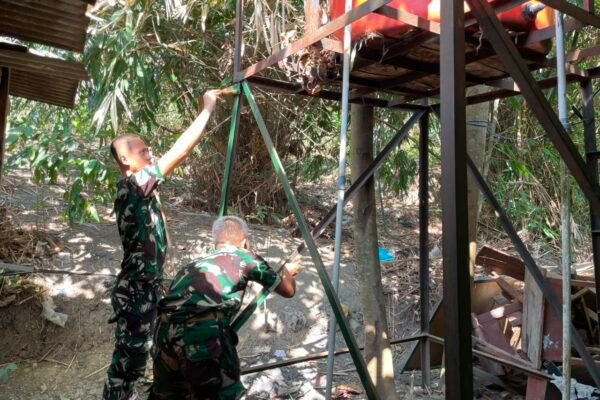 Sentuhan Warna Satgas TMMD Kodim 0813/Bojonegoro Hadirkan Wajah Baru SDN Kesongo 1