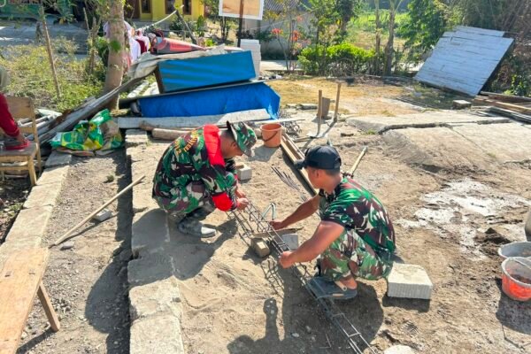 Persiapan Material Jadi Langkah Awal Satgas TMMD Bangun RTLH Bapak Koko Margono