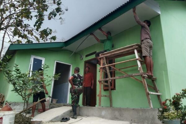 TMMD ke-129 Kodim 0410/KBL, Wujud Nyata Kepedulian TNI Hadirkan Hunian Layak bagi Warga Pinang Jaya