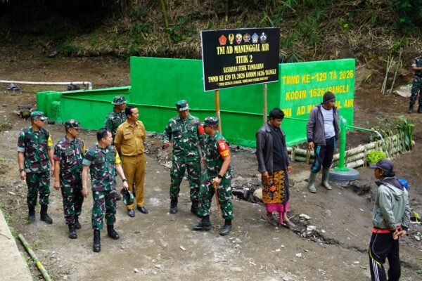 Tim Wasev Tinjau Program TNI Manunggal Air di Lokasi TMMD ke-129 Kodim 1626/Bangli