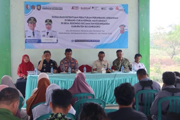 TMMD 129 Bojonegoro: Perkuat Benteng Hukum dan Kesejahteraan Warga Kesongo