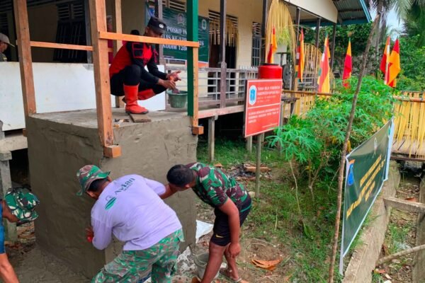 Konstruksi Diperkuat, Satgas TMMD Pastikan Bak Sumur Bor Ulak Pauk Kokoh dan Tahan Lama