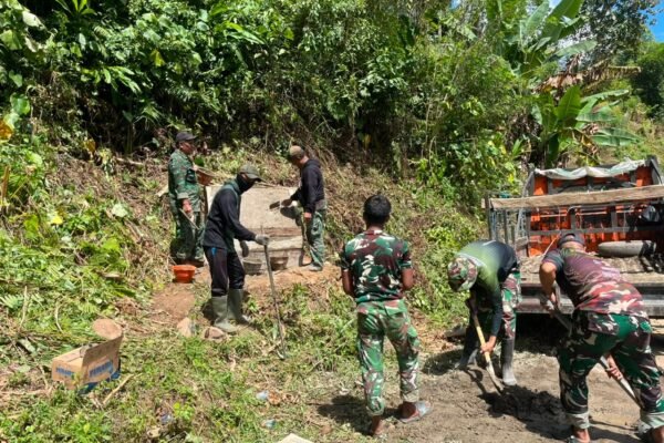 Prasasti Jadi Penanda Pengabdian, Satgas TMMD Ke-129 Kodim 1407/Bone Ukir Jejak Pembangunan di Desa Pattuku