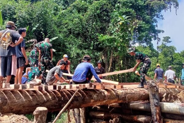 Akses Warga Kian Dekat Terwujud, Satgas TMMD Pacu Pembangunan Jembatan Pala Pintas Temberu