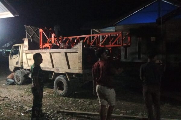 Satgas TMMD ke-129 Kodim 0102/Pidie Langsir Mesin Sumur Bor, Percepat Pemenuhan Kebutuhan Air Warga