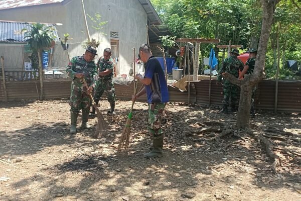 Persiapan Pembangunan MCK dan Sumur Bor Digerakkan Satgas TMMD Bersama Warga