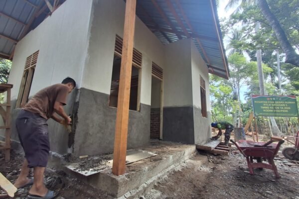 Sertu Ramadhan Bangga Jadi Satgas TMMD, Total Bangun RTLH untuk Warga Desa Lhok Panah