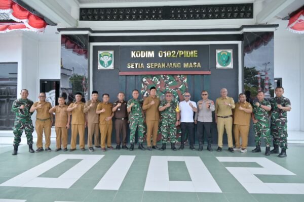 Kunker Tim Wasev TMMD Ke-129 Disambut Hangat Forkopimda Kabupaten Pidie