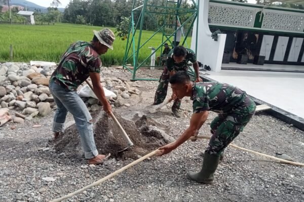 TMMD Ke-129 Kodim 0102/Pidie Hadirkan Fasilitas Wudhu Layak untuk Tingkatkan Kenyamanan Jamaah