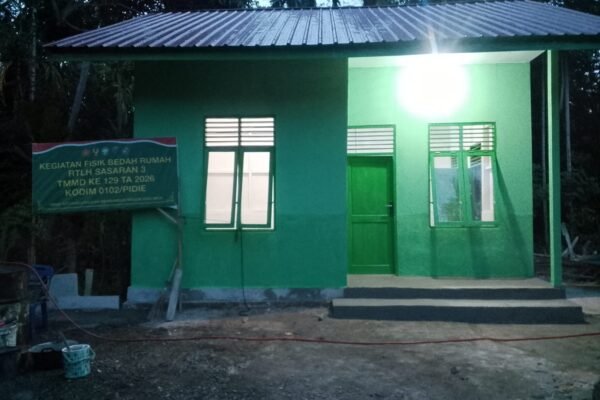 Dari Rumah Reot Menjadi Hunian Layak, TMMD ke-129 Wujudkan Impian Umar Amin di Lhok Panah