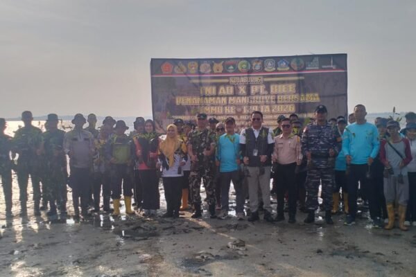 Kolaborasi TNI dan PT BIEE, Penanaman Mangrove di Bintan