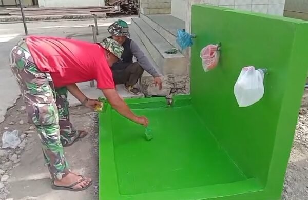 Rampung 100 Persen, Tempat Wuduk Hasil Karya Satgas TMMD ke-129 Siap Digunakan Warga Blang Cot