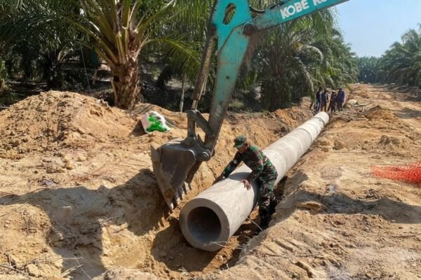 TNI dan Warga Bergotong Royong, Gorong-Gorong TMMD 129 Kodim 0413/Bangka Dikebut