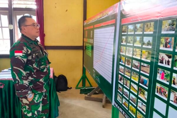 Pastikan Program Tepat Sasaran, Tim Wasev Kodam XII/Tanjungpura Didampingi Kasdim 1206/Putussibau Tinjau Langsung TMMD Regtas Ke-129