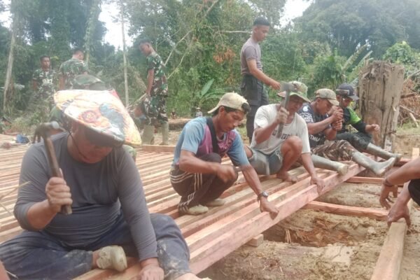 Dikebut Satgas TMMD ke-129 Kodim 1206/Putussibau, Jembatan Bakal Buka Akses dan Gerakkan Ekonomi Warga