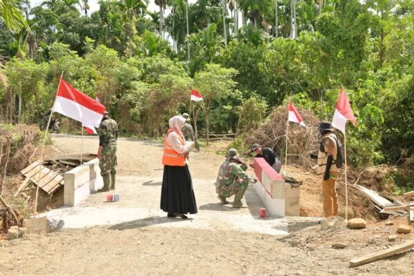 Dari Jembatan hingga Merah Putih, TMMD Hadirkan Semangat Membangun Negeri dari Desa