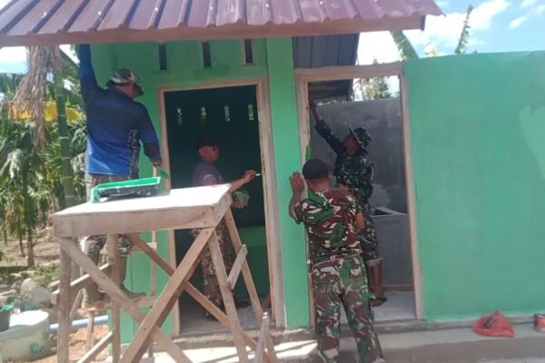 Bukan Sekadar Kejar Target, Satgas TMMD Bangun MCK TPU untuk Kemudahan Warga