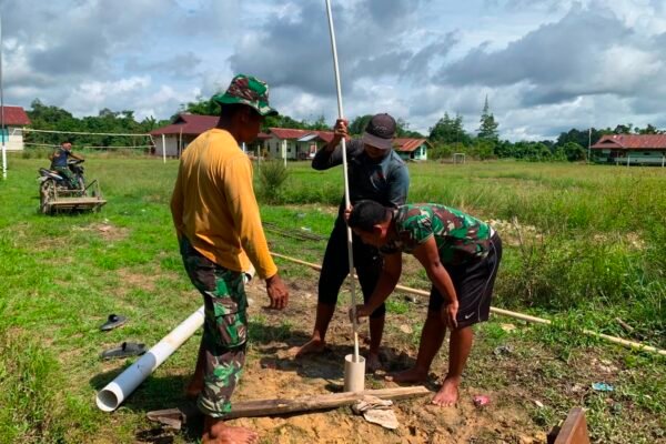 Sumur Bor TMMD 129 Jadi Bukti Nyata Kemanunggalan TNI dengan Rakyat