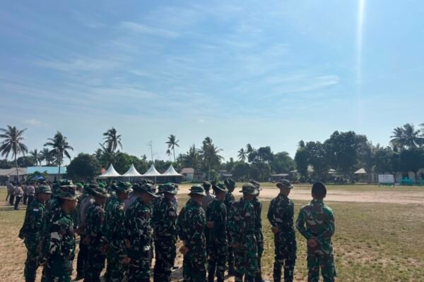 Persiapan Maksimal, Personel Gabungan Ikuti Geladi Upacara Penutupan TMMD ke-129 di Bintan