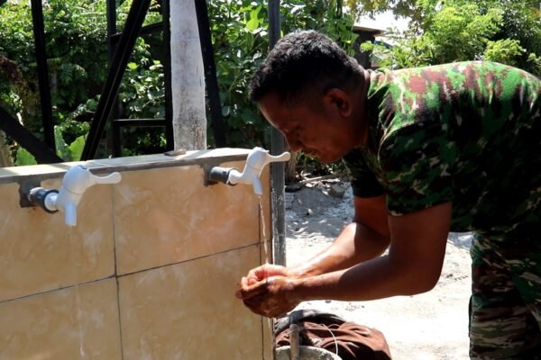 Berkah Air Bersih Mengalir Deras! Satgas TMMD 129 Kodim 0413/Bangka Tuntaskan Sumur Bor di Desa Deniang