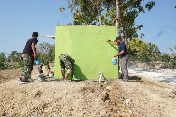 Bukti Nyata Manunggalnya TNI dan Rakyat, Kerja Keras Satgas TMMD 129 dan Warga Sukses Wujudkan Tandon Air Bersih Dusun Bakon yang Kokoh dan Mantap