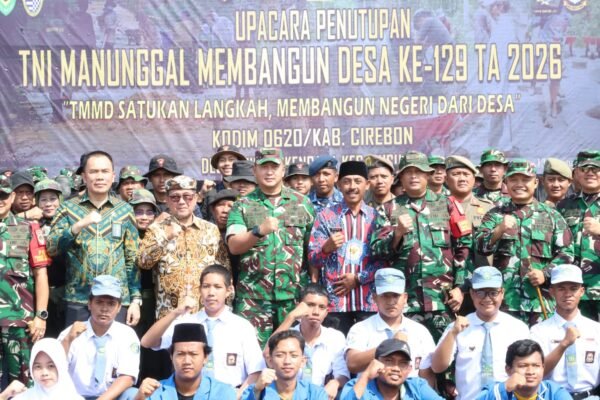Wujud Nyata Pengabdian TNI untuk Rakyat, Kasdam III/Siliwangi Tutup TMMD ke-129 Kodim 0620/Kab. Cirebon di Luwung Kencana