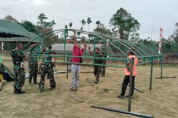 Jelang Penutupan TMMD ke-129, Satgas dan Warga Matangkan Persiapan Upacara