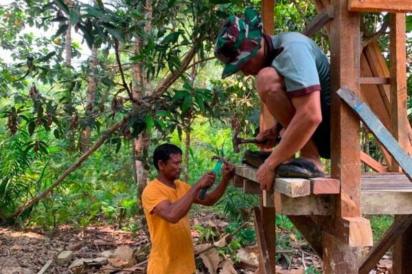 Penghujung TMMD Regtas Ke-129, Satgas Kodim 1206/Putussibau Selesaikan Sumur Bor di GKII Imannuel Ulak Pauk