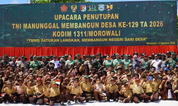 Pangdam XXIII/Palaka Wira Resmi Tutup TMMD Ke-129 Kodim 1311/Morowali di Kepulauan Umbele