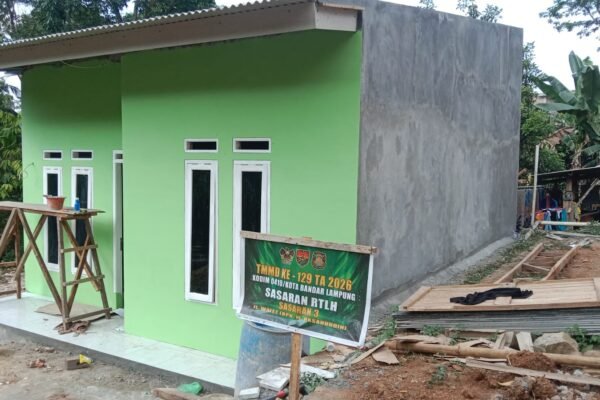 Pembangunan RTLH Terus Dikebut, Satgas TMMD ke-129 Ta. 2026 Wujudkan Hunian Layak bagi Warga Pinang Jaya