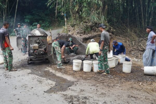 H-10 TMMD Ke-129, Pembagian Personel Jadi Strategi Percepatan Rabat Beton