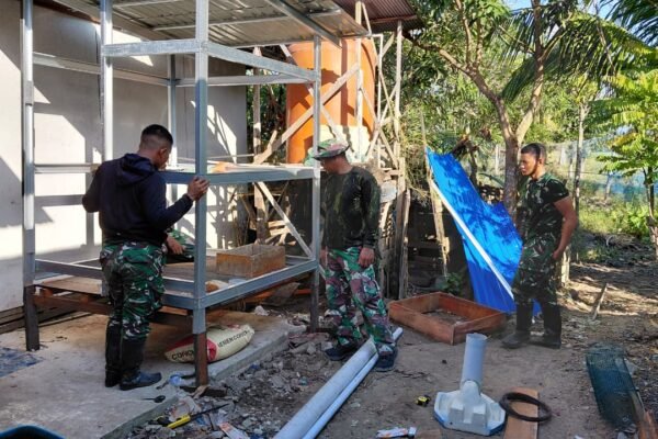 Satgas TMMD Wujudkan Sanitasi Layak Melalui Pembangunan MCK Sasaran 3