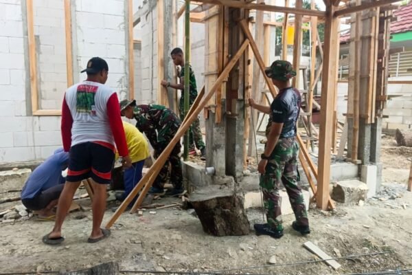 Sinergi Tanpa Lelah, Satgas TMMD 129 dan Warga Tlemang Bahu-Membahu Kebut Pembangunan Rutilahu