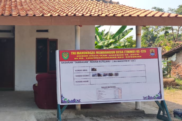 Ibu Warsiyem Jadi Rumah Kedua yang Direhabilitasi dalam TMMD ke-129