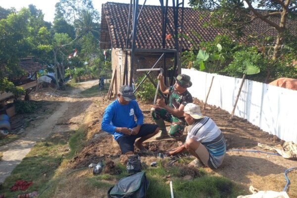 Air Bersih Jadi Prioritas, TMMD Bangun Tower Air dan Jaringan Pipa untuk Warga
