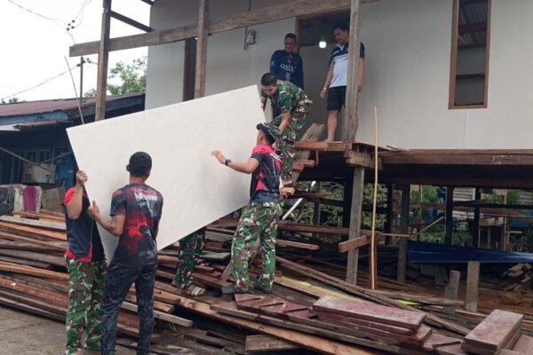 Kerjasama Masyarakat dan TNI dalam TMMD Ke-129